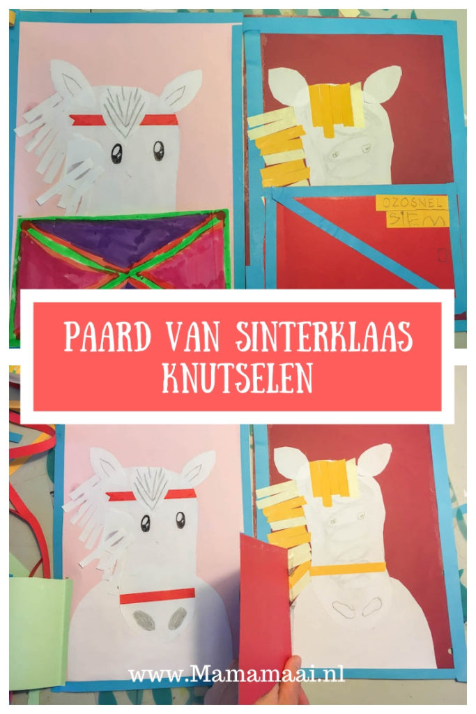 Thema sinterklaas knutselen, creatief met kinderen, sinterklaasknuttel, paard van Sinterklaas, kleuters, middenbouw
