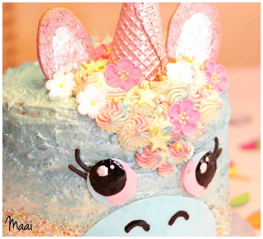 unicorn rainbow cake, eenhoorntaart, regenboogcake